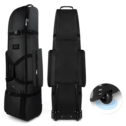 Heavy Duty Golf Travel Bag – 900D Polyester Oxford, Wear-Resistant, Foldable Soft-Sided Case with Zipper & Wheels