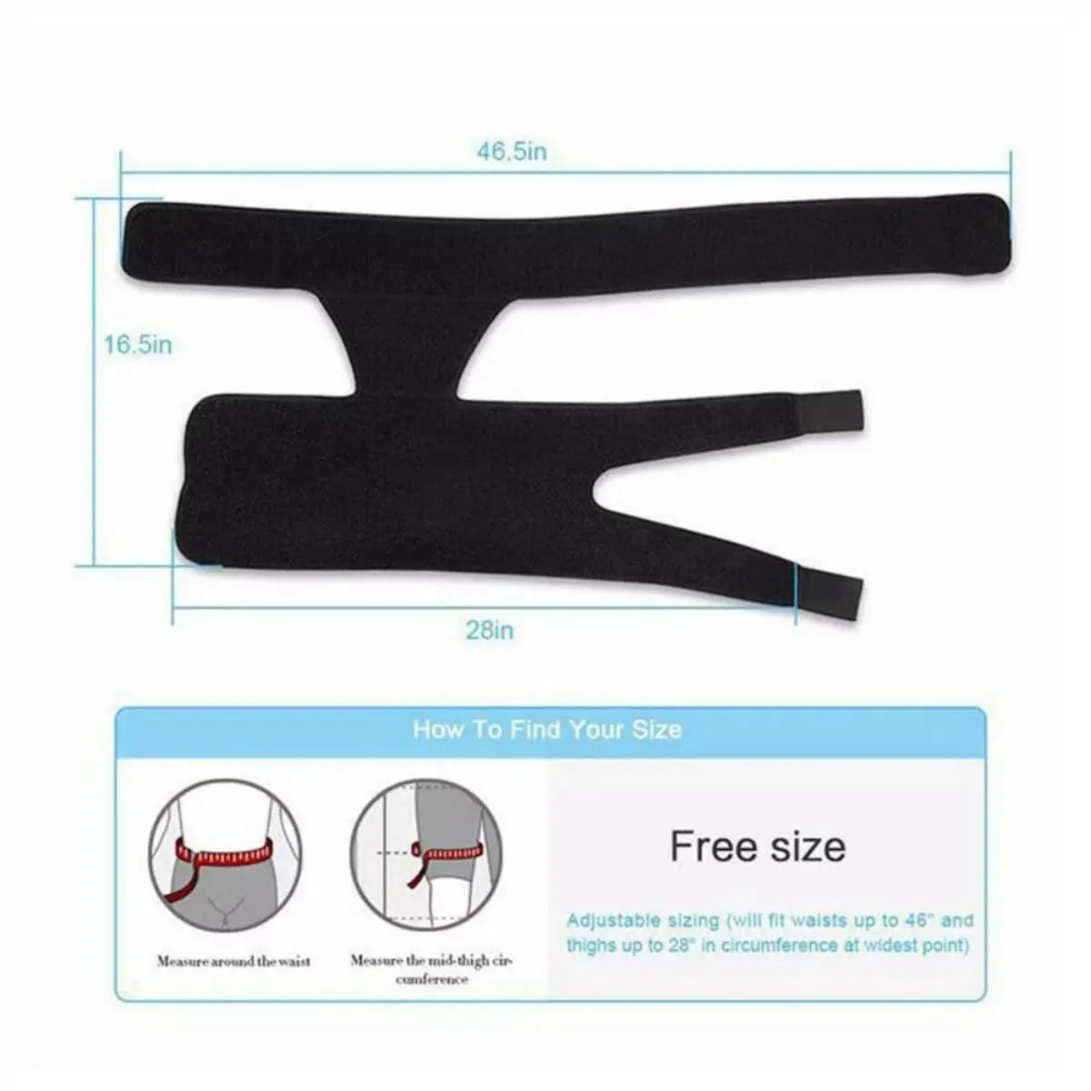 Hip Brace Thigh Compression Sleeve – Support Wrap for Hip Pain Relief, Sciatica, Hamstring & Quad Muscle Strains