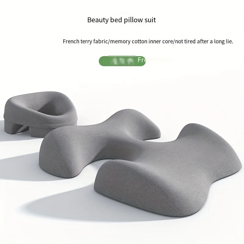 Face & Body Massage Pillow - Ergonomic Non-Slip Spa Support Cushion for Home & Salon