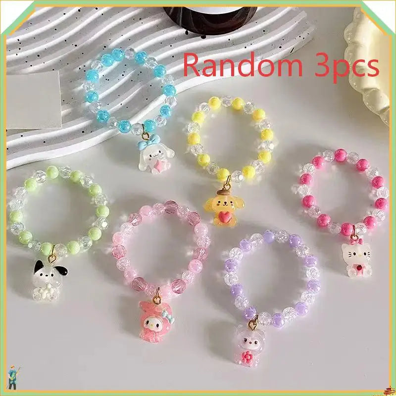 Cute KT Cat Kumi Adjustable Woven Rope Charm - Cartoon Character Accessory for Gifts, Festivals, Parties & Travel