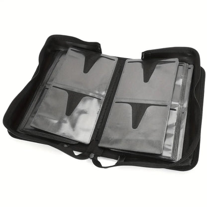 128-Disc DVD & CD Storage Case - Durable Portable Media Organizer with Protective Carrying Binder for Home & Travel