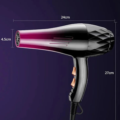 Professional Hair Dryer 1200W/2200W – High Power Blow Dryer Brush for Salon & Barber Hairdressing