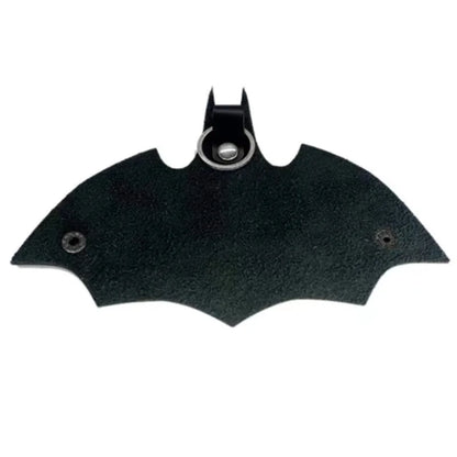Superhero Bruce Wayne Leather Keychain – Unisex Bat Cosplay Waist Key Holder & Fashion Keyring Gift