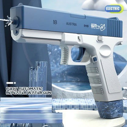 New Electric Water Gun Pistol – Full Automatic Summer Beach Toy for Kids, Boys, Girls & Adults