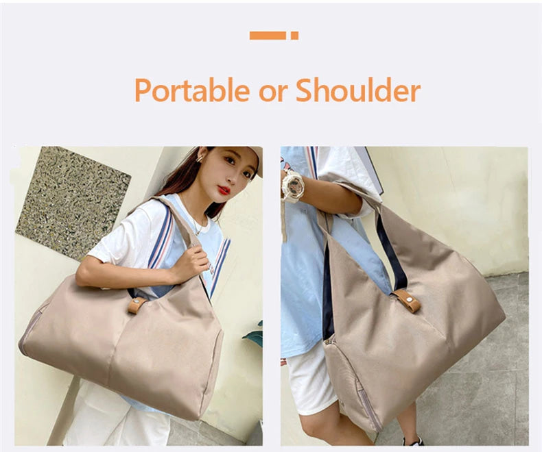 Women's Yoga Mat Bag - Gym Sports Shoulder Tote, Dry Wet Travel Storage for Fitness & Dance