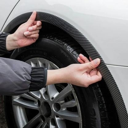 Carbon Fiber Pattern Car Wheel Fenders | Tire Arches Decorative Lips for General Vehicles