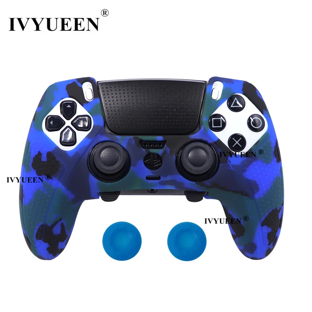 IVYUEEN Water Transfer Printing Silicone Protective Skin for PS5 DualSense Edge Controller