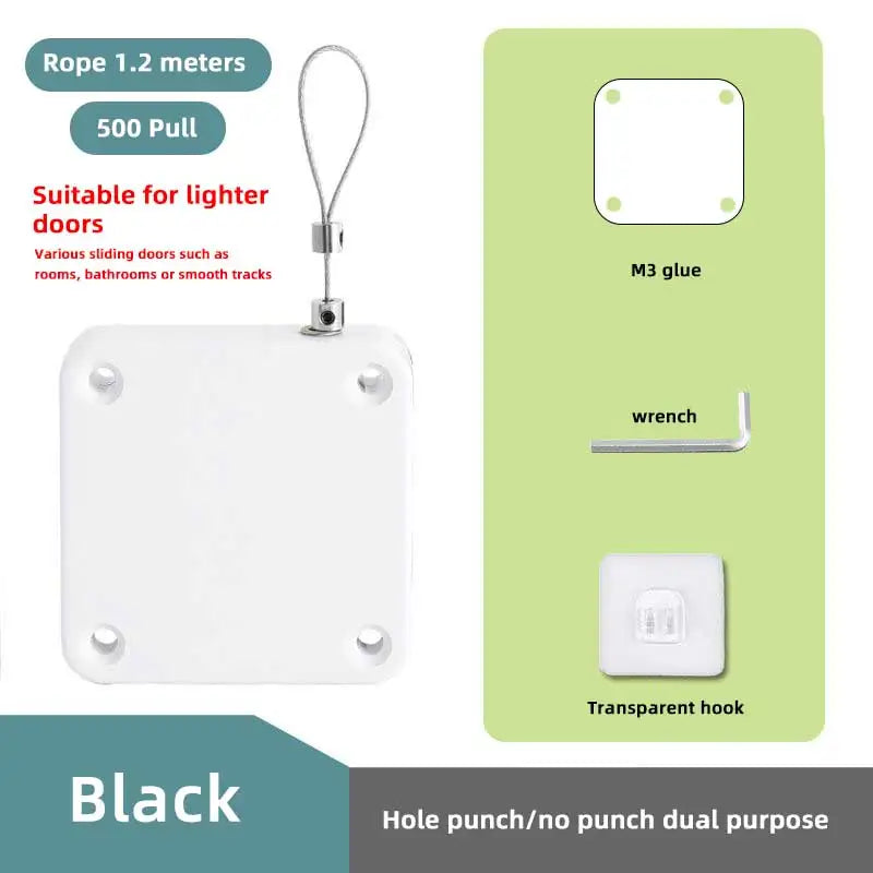 Automatic Sensor Door Closer - Punch-Free Adjustable Surface Door Stopper for Home Improvement