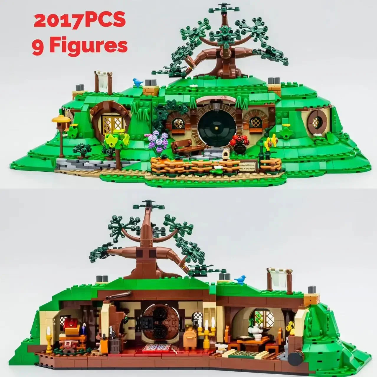 2025 New 2017PCS MOC 10354 The Rings: The Shire — Modular Castle Building Blocks DIY Creative Toy for Kids Gift