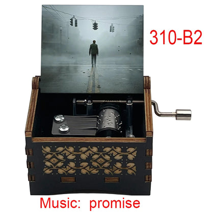 Silent Hill 2 “Promise” 18-Note Music Box – Classic Game Soundtrack, Wooden Home Decor and Gift Ornament