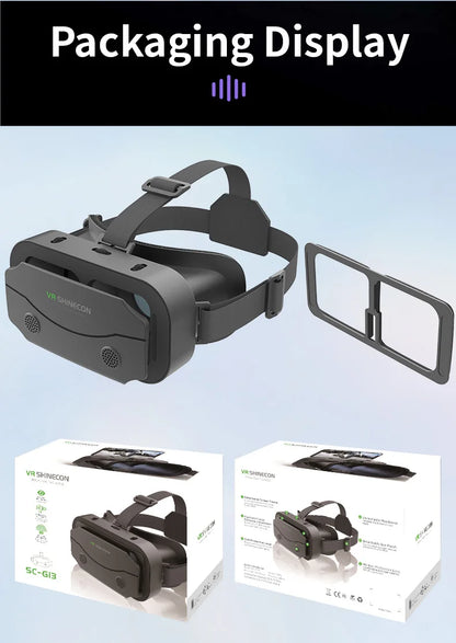 Shinecon 3D VR Glasses – Virtual Reality Headset with Controller for Smartphone Gaming