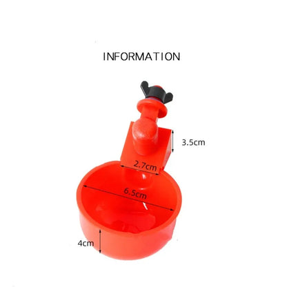 Automatic Chicken Drinking Cup Feeder | Plastic Poultry Waterer for Chicks, Duck, Goose, Quail