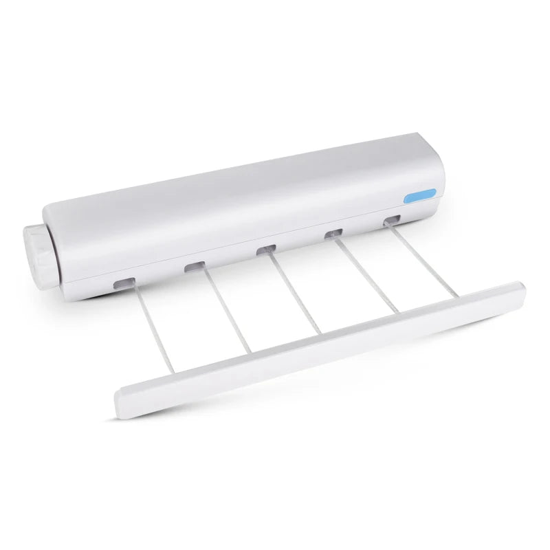 Retractable Indoor Clothesline: Wall-Mounted Drying Hanger Rack for Bathroom - Invisible Clothesline Solution