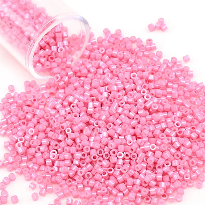 11/0 Mini Glass Beads – 2000PCS Small Cylindrical Beads for DIY Jewelry Making, Necklaces & Bracelets, 10g/Pack