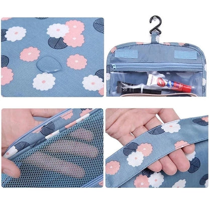 Waterproof Hanging Travel Makeup Bag – Bathroom Cosmetic Organizer for Men & Women