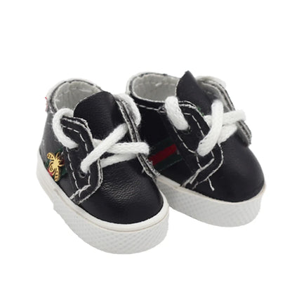 Labubu Doll Sneakers (4x1.8cm) - Shoes for 17cm Macaron Plush, 15cm EXO Cotton, & 1/6 BJD Dolls Accessories