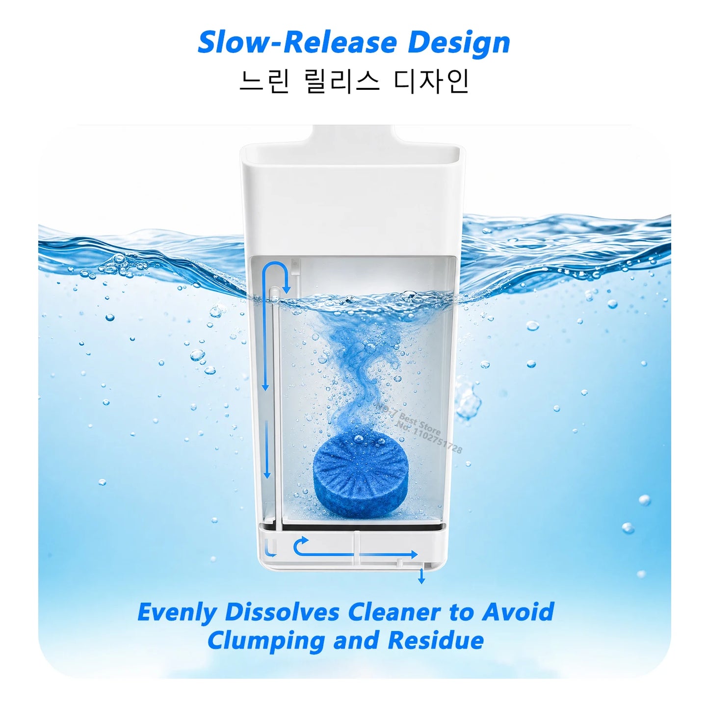iLMH Toilet Bowl Cleaner Dispenser - Hanging Slow-Release Tank Replacement Cleaning Buffer Box