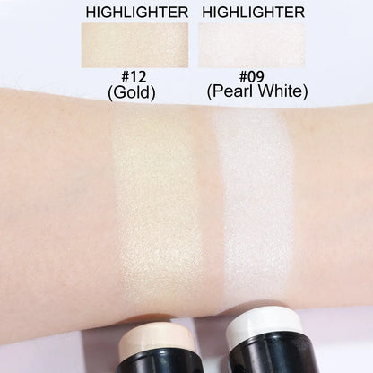 Highlighting & Bronzer Stick - Face Brightening Blusher, Rouge Concealer Pen, Long-Lasting Corrector & Nose Contouring Cosmetics