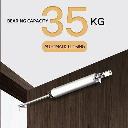 Sliding Door Stopper - Automatic Spring Door Closer, Stop Buffer Speed, 90 Degree Positioning, Folding Hardware for Home