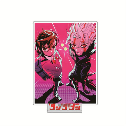 Anime Dandadan Momo Acrylic Keychain Stand – 15cm Cosplay Figure Display Plate for Bag Decoration, Fan Gift & Collectible Ornament