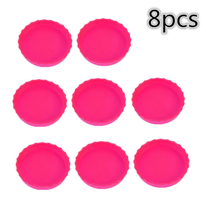 Reusable Beverage Can Covers - Silicone Soda Can Lids, Leak-Proof Sealing Protectors for Cans & Bottles