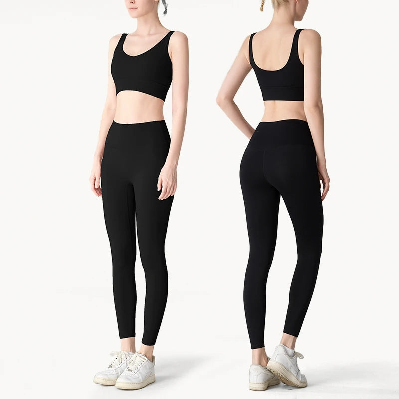 Women's High Waist Seamless Leggings - Naked Feel Push Up Yoga Pants For Fitness, Running & Gym Training