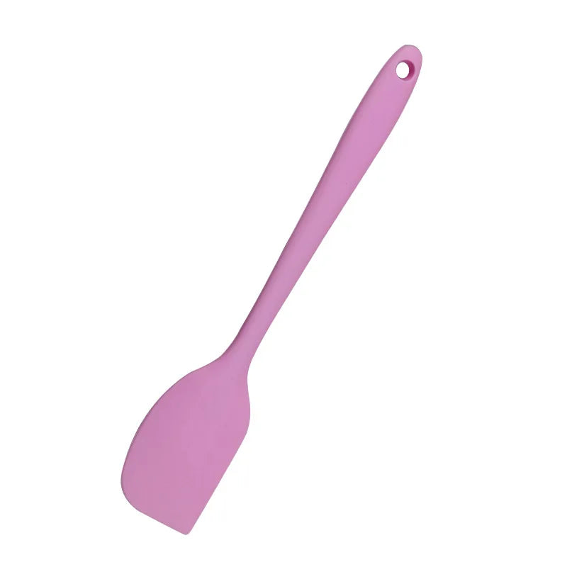 Heat Resistant Silicone Spoon Spatula with Integrated Handle – Cake Cream Scraper & Baking Knife Kitchen Tool