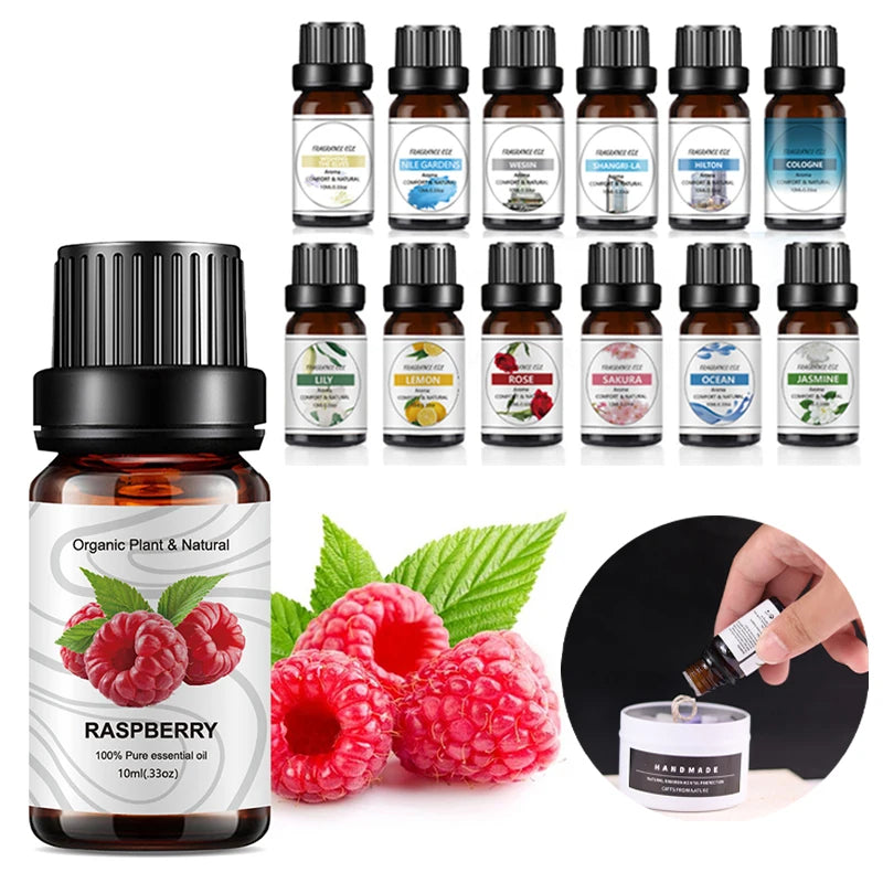 10ml Fruit Flavor Essential Oil - Natural Plant-Based Mango and Pineapple Oils for DIY Soap and Candle Making
