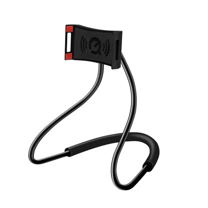 Flexible Neck Phone Holder - Hands-Free Lazy Necklace Stand for Smartphones & Tablets