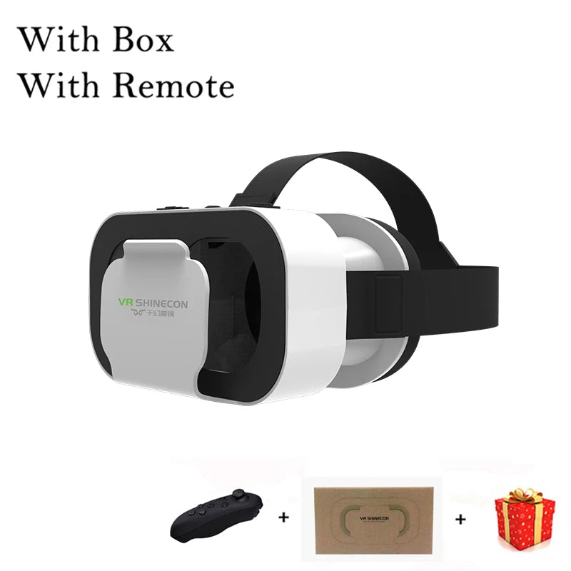 Shinecon 3D VR Glasses – Virtual Reality Headset with Controller for Smartphone Gaming