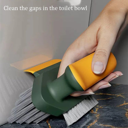 Crevice Cleaning Brush with Scraper - Deep Cleaning Tool for Floors, Bathrooms, Tile, Toilets & Household Gaps