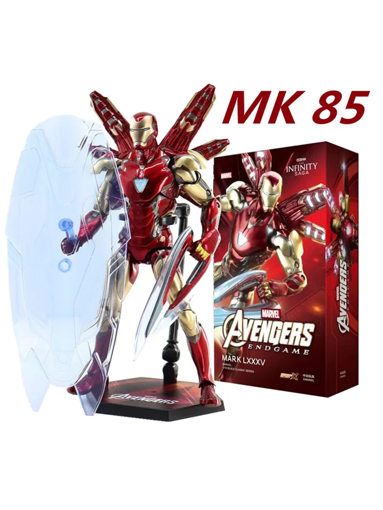 ZD Toys 7" Iron Man Action Figures – Joint Movable MK1 to MK50 Movie Collectible Dolls