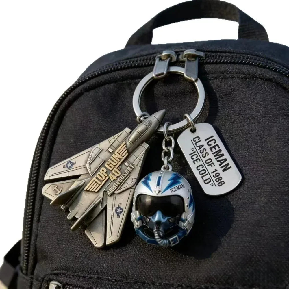 40th Anniversary Pilot Duck Keychain - 2026 Movie Fan Collectible Cosplay Figurine Gift