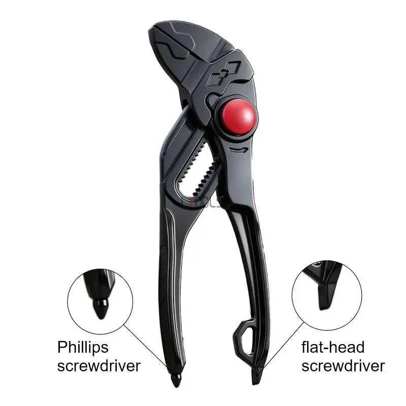 4-Inch Adjustable Water Pump Pliers - Heavy-Duty High-Hardness Multifunctional Pipe Repair Hand Tool