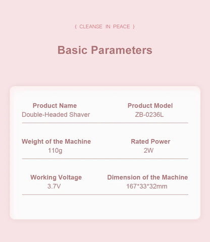 Electric Razor for Women – Painless Facial Epilator & Body Hair Trimmer for Mustache, Legs, Bikini, and More