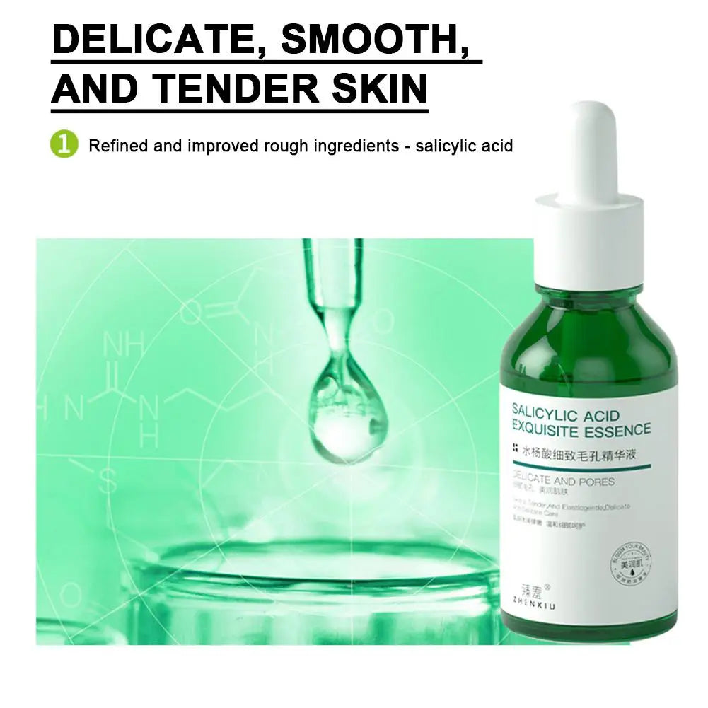 Salicylic Acid Facial Essence Serum - 30ml Pore Minimizing Hydrating Moisturizing Gentle Skin Care Treatment