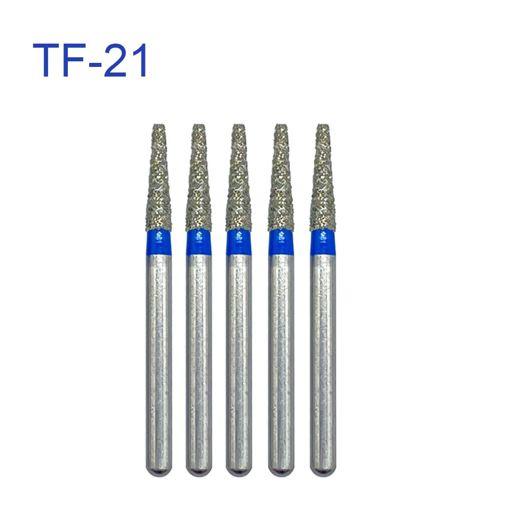 5pcs FG Dia 1.6mm Dental Drills – High-Speed Handpiece Diamond Burs for Teeth Whitening
