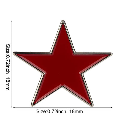 Baby Blue Metal Star Lapel Pin Brooch – Colorful Enamel Star Badge Accessories for Jackets, Bags & Fashion Outfit Decor