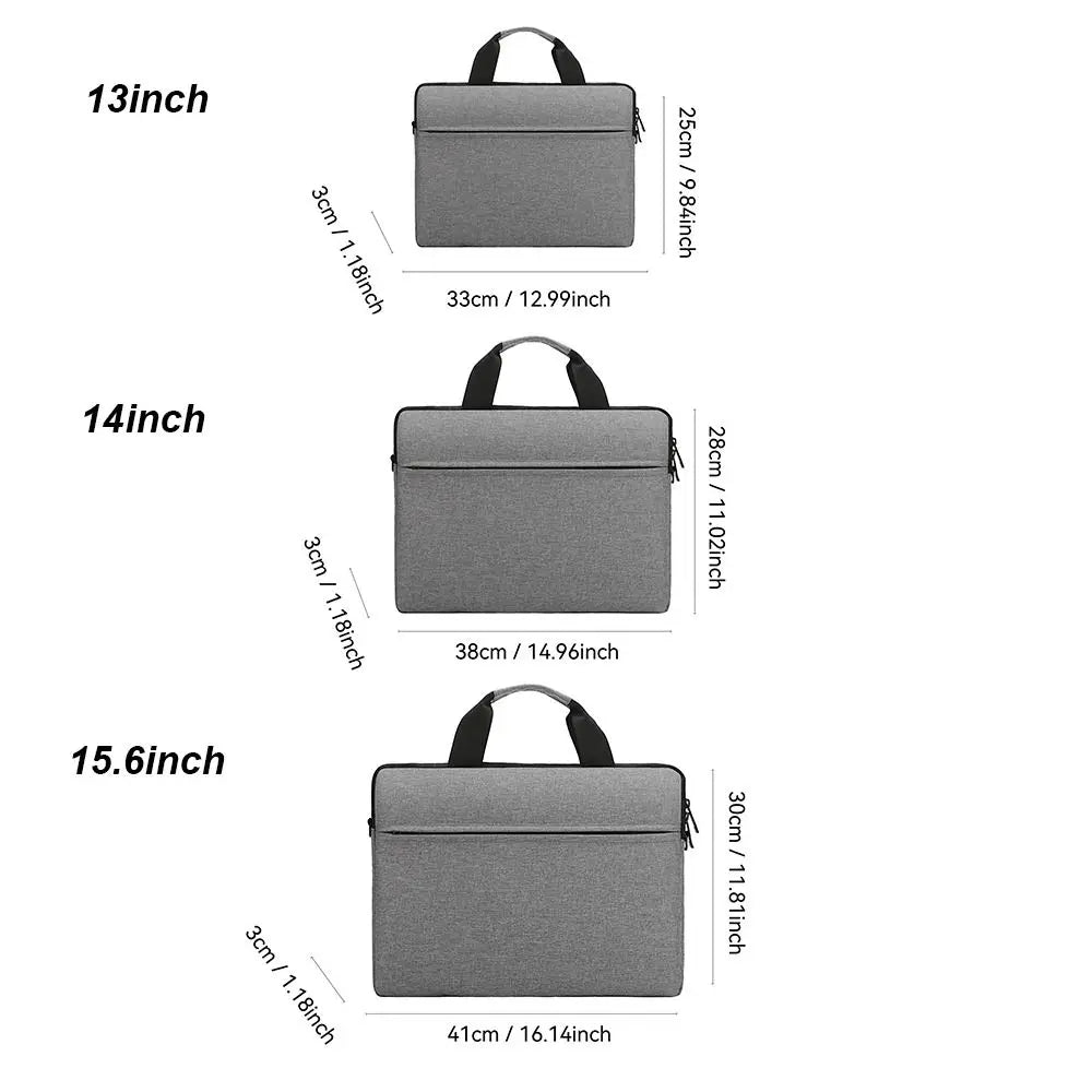 Ultra-Thin Laptop Handbag Sleeve – 13.3, 14, 15.6 Inch Notebook Cover Pouch Shoulder Bag for Lenovo, HP, Dell, Asus, Samsung
