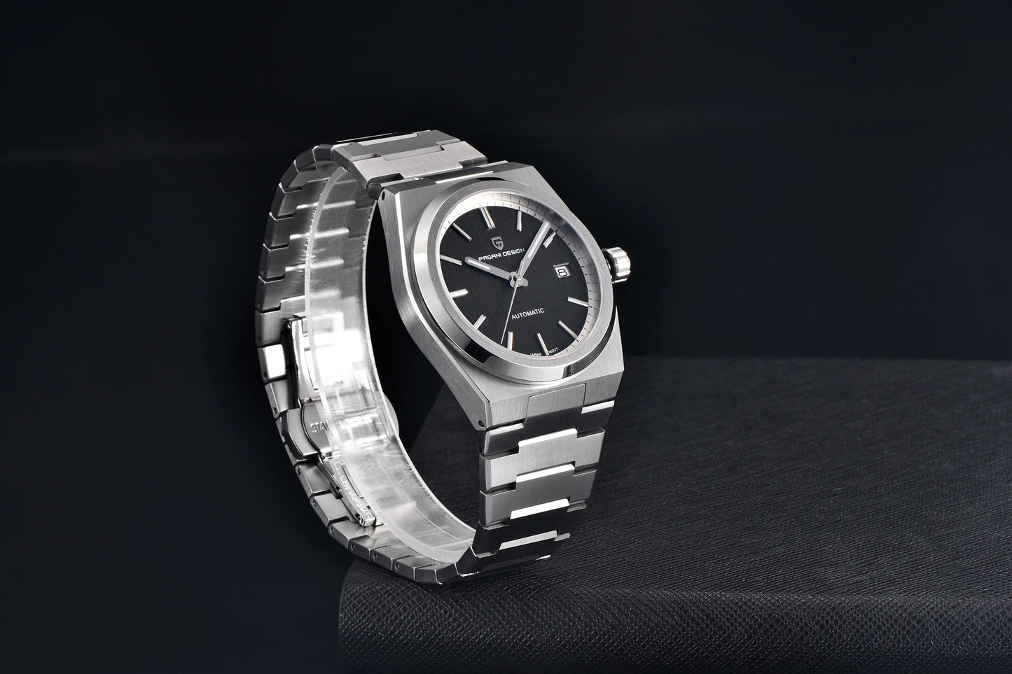 Pagani Design 2024 Men’s Automatic Mechanical Watch – Luxury Sapphire AR Coating, Stainless Steel, 10BAR Waterproof