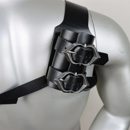 Medieval Viking & Pirate Leather Belt – Sword, Axe, Mace, and Tomahawk Holder with Metal Rings for LARP