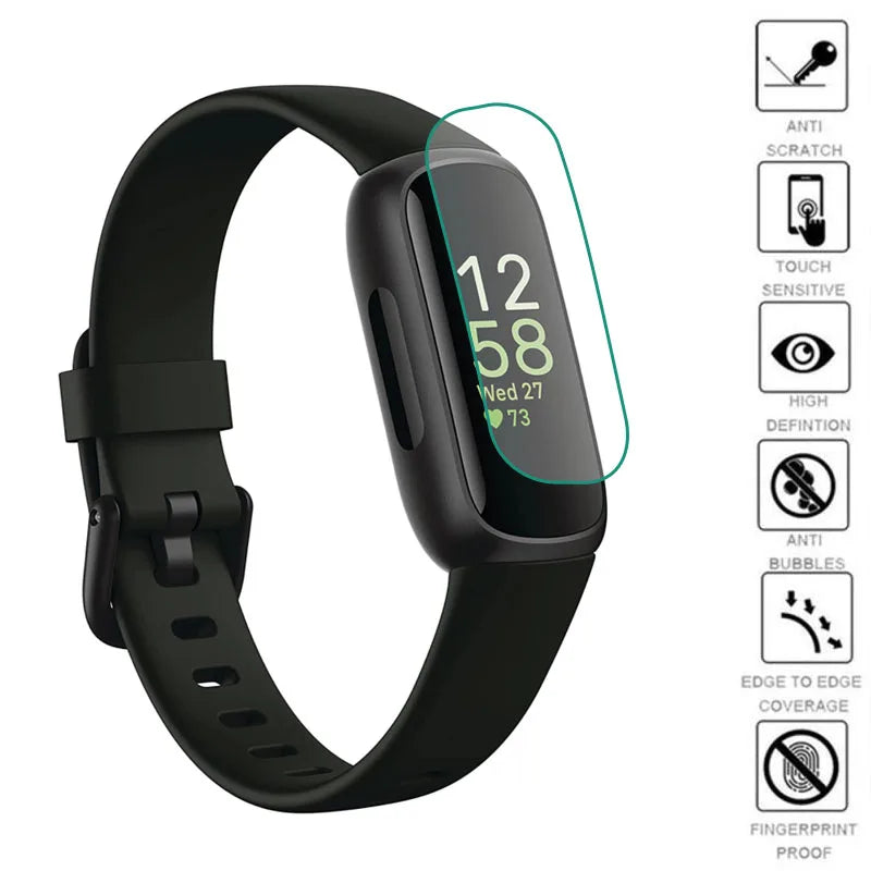 5-Pack Soft TPU Clear Screen Protector for Fitbit Inspire 3 – Protective Film for Smart Wristband