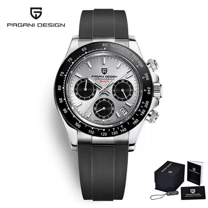 PAGANI DESIGN 2024 Quartz Men's Luxury Business Watch – Chronograph VK63 Waterproof