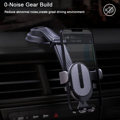 Gravity Dashboard Phone Holder: Universal Car Stand Support for iPhone 14/13/12/11, Xiaomi, Samsung - Mobile Phone Mount