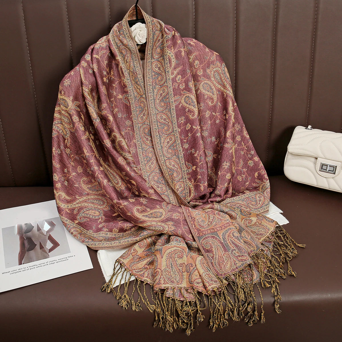Luxury Autumn Cashmere Pashmina Shawl – Warm Winter Scarves for Women, Printed Cotton Foulard Stole Scarf 2023