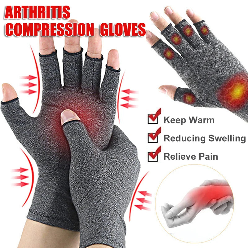Fingerless Compression Gloves - Hand Support and Everyday Comfort
