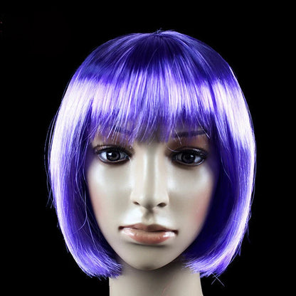 Pretty Short Bob Wig for Women – Natural Fashion Synthetic Wig for Halloween, Cosplay, Anime, and Daily Party Wear