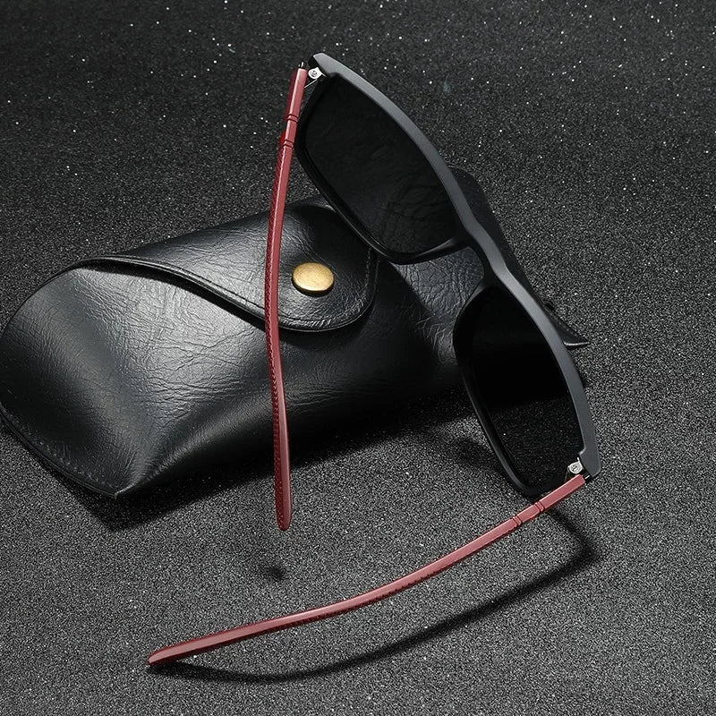 Luxury Square Vintage Polarized Sunglasses for Men & Women – UV400 Cycling, Driving, Fishing Eyewear