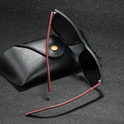 Luxury Square Vintage Polarized Sunglasses for Men & Women – UV400 Cycling, Driving, Fishing Eyewear