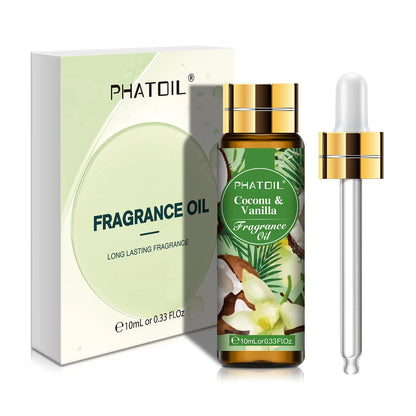 PHATOIL 10ml Fragrance Oil - Strawberry Peach Coconut Vanilla Aromatherapy Scent for Women
